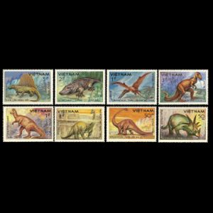 dinosaurs and prehistoric animals on stamps of Vietnam 1984