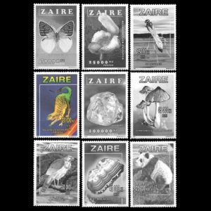Scutellosaurus dinosaurs on stamp of Zaire 1996