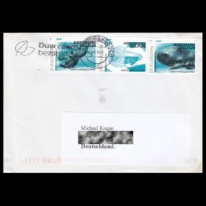 Woolly Mammoth personal stamps of the Netherlands on circulated cover