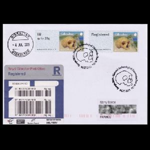 Neanderthals on FDC of Gibraltar 2025