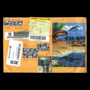 Prehistoric animals on circulated covers of Mexico 2006