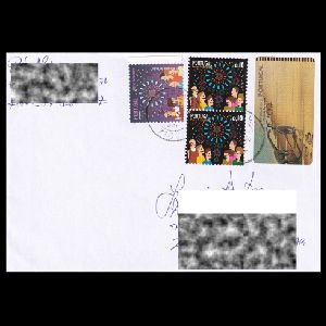 Dinosaurs ATM stamps of Portugal 2003 on circulated covers Dinosaurs ATM stamps of Portugal 2003 on circulated covers