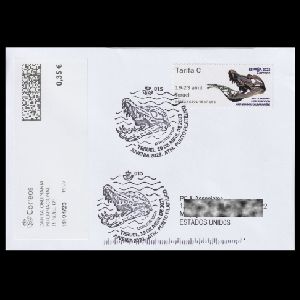 Albarracin ATM stamp on circulated letter, Spain 2023 Albarracin ATM stamp on circulated letter, Spain 2023