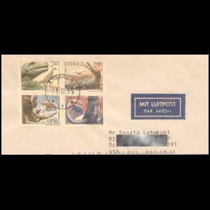 FDC of sweden_1992-1995_env_used