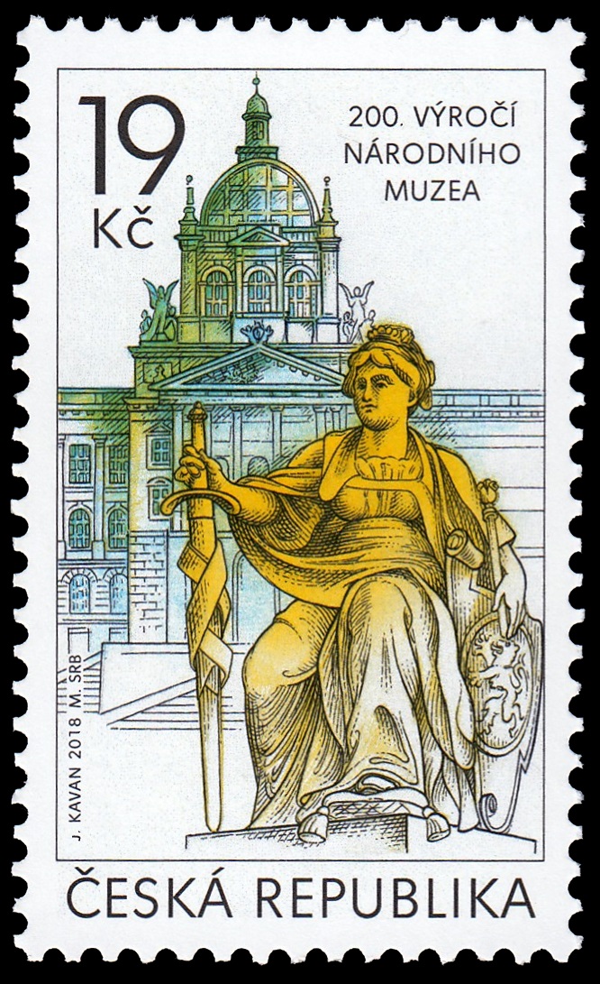 National Museum in Prague on stamps of Czech Republic 2018