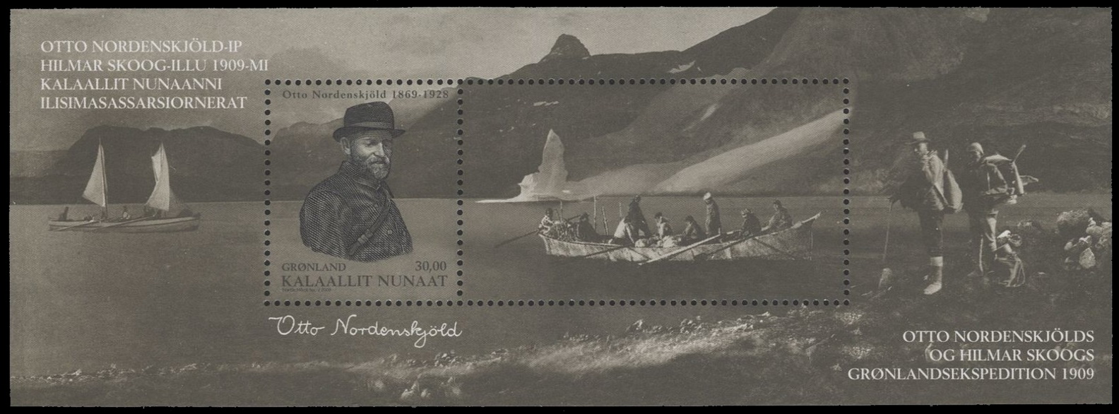 Otto Nordenskjöld on stamp of Greenland 2009