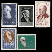 Charles Darwin on stamps of year 1959