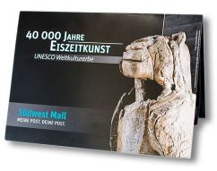 Folder with 40 000 years Ice age art, UNESCO heritage" stamps of Suedwest Mail 2017