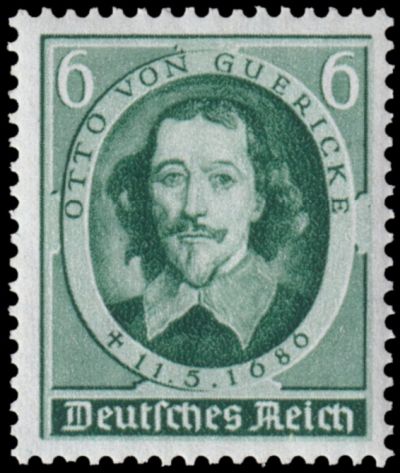 Otto von Guericke on stamp of Germany 1936 Otto von Guericke on stamp of Germany 1936.