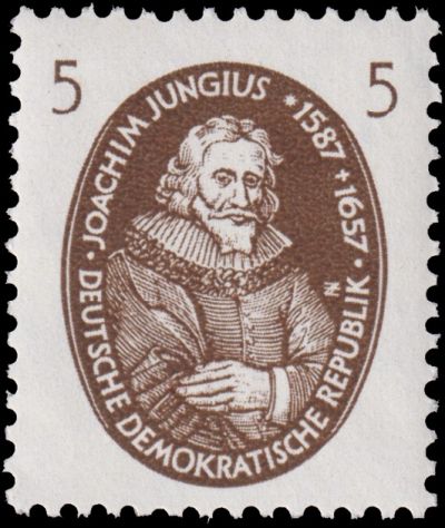 Joachim Jungius on stamp of German Democratic Republic 1957 Joachim Jungius on stamp of German Democratic Republic 1957