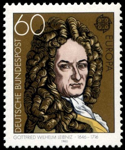 Gottfried Wilhelm Leibniz on stamp of Germany 1980 Gottfried Wilhelm Leibniz on stamp of Germany 1980