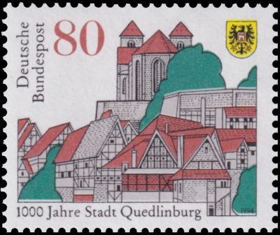 Quedlinburg on stamp of Germany 1994 Quedlinburg on stamp of Germany 1994