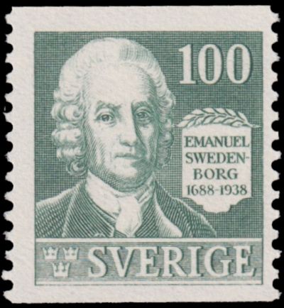Emanuel Swedenborg on stamp of Sweden 1938 Emanuel Swedenborg on stamp of Sweden 1938