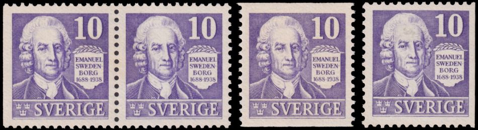 Emanuel Swedenborg on stamp of Sweden 1938