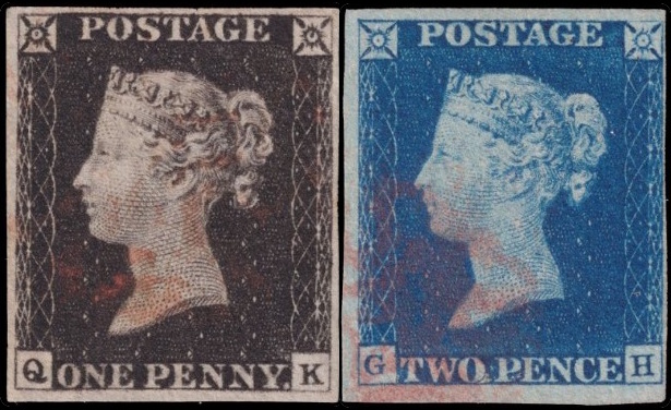 The first stamps and postal stationery