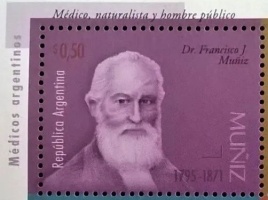 Francisco Javier Muniz on stamp of Argentina 1996