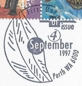 Postmark for FDC of Wildlife of Ancient Australia stamps of Australia 2005