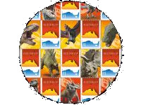 personalized dinosaur stamps of Australian post 2018