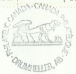 Tyrannosaurus postmark of Canada without date