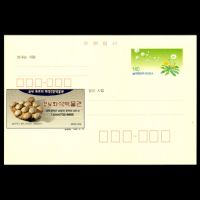 Dinosaur eggs on postal stationery of South Korea