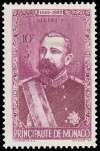 Prince Albert I on commemorative stamp of Monaco 1942