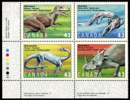 Dinosaur stamps of Canada 1993, Click for details