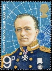 Robert Falcon Scott on stamps of UK 1972