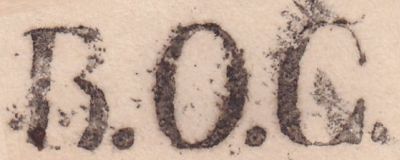 BOC postmark of Bavaria 1843-1848