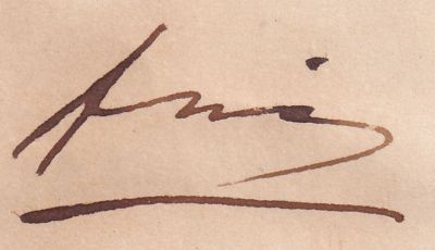 Frei handwritten mark 