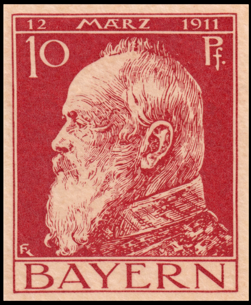 The pre-printed stamp from the postcard The pre-printed stamp from the postcard