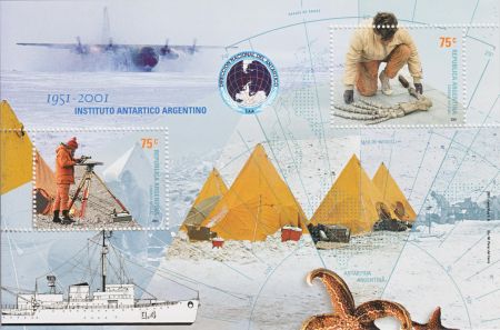 Prehistoric animals on stamps of Argentina