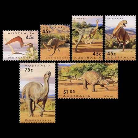 Dinosaur era stamps of Australia 1993