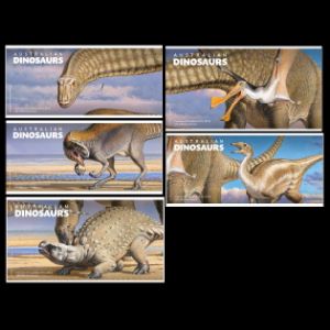 Dinosaurs and other prehistoric animals on Gutter stripes of Australia 2022