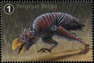 Gastornis  on stamps of Belgium 2018