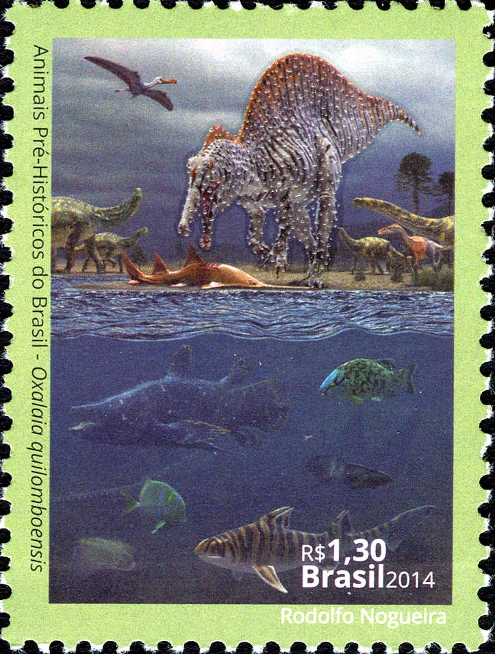 Oxalaia quilomboensis on stamp of Brazil 2014