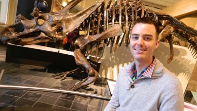 Paleontologist Dr. Jordan Mallon of the Canadian Museum of Nature