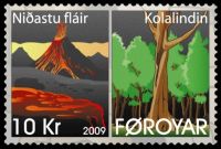 Origin of the Faroe Islands The Lower Basalt Formation on stamp 2009