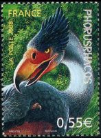 Phorusrhacos on stamp of France 2008