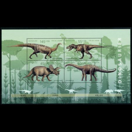 Dinosaur stamps of Germany 2008