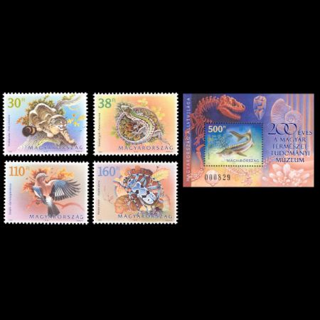 Dinosaurs on stamps of Hungary 2018