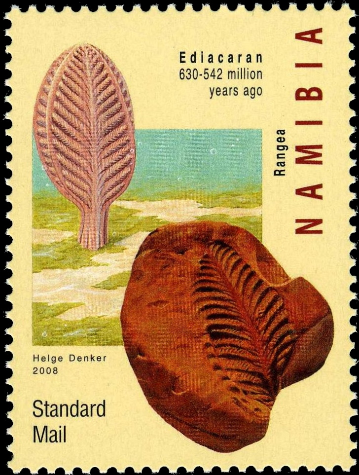 Ediacaran fossils on stamp of Namibia