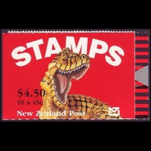 Dinosaurs booklet stamps of New Zealand 1993