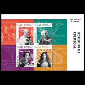 Women in Science on stamps (Mini-Sheets) of New Zealand 2022