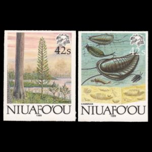 Prehistoric animals on satmp proofs of Niuafoʻou 1989