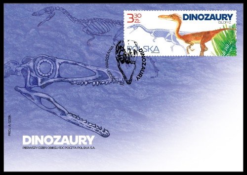 Dinosaurs  on FDC of Poland 2020
