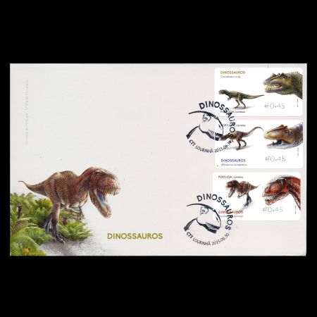 Dinosaurs on FDC of Portugal 2015