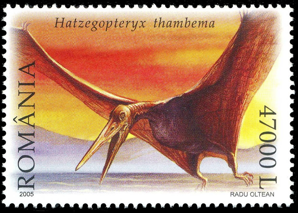 Hatzegopteryx on stamp of Romania