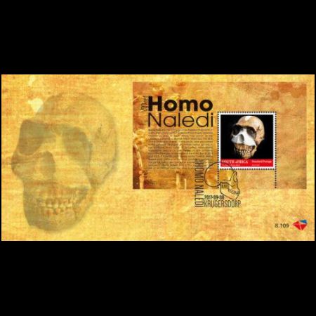 Homo naledi on FDC of South Africa 2017