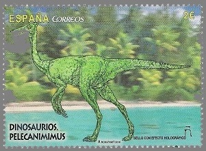Tyrannosaurus on stamp of Spain 2016
