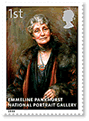 Emmeline Pankhurst on stamp of UK 2006